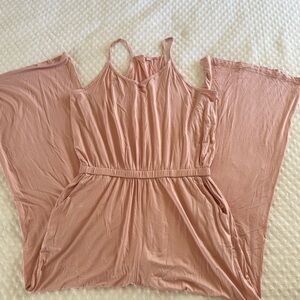 Pink Sleeveless Jumpsuit